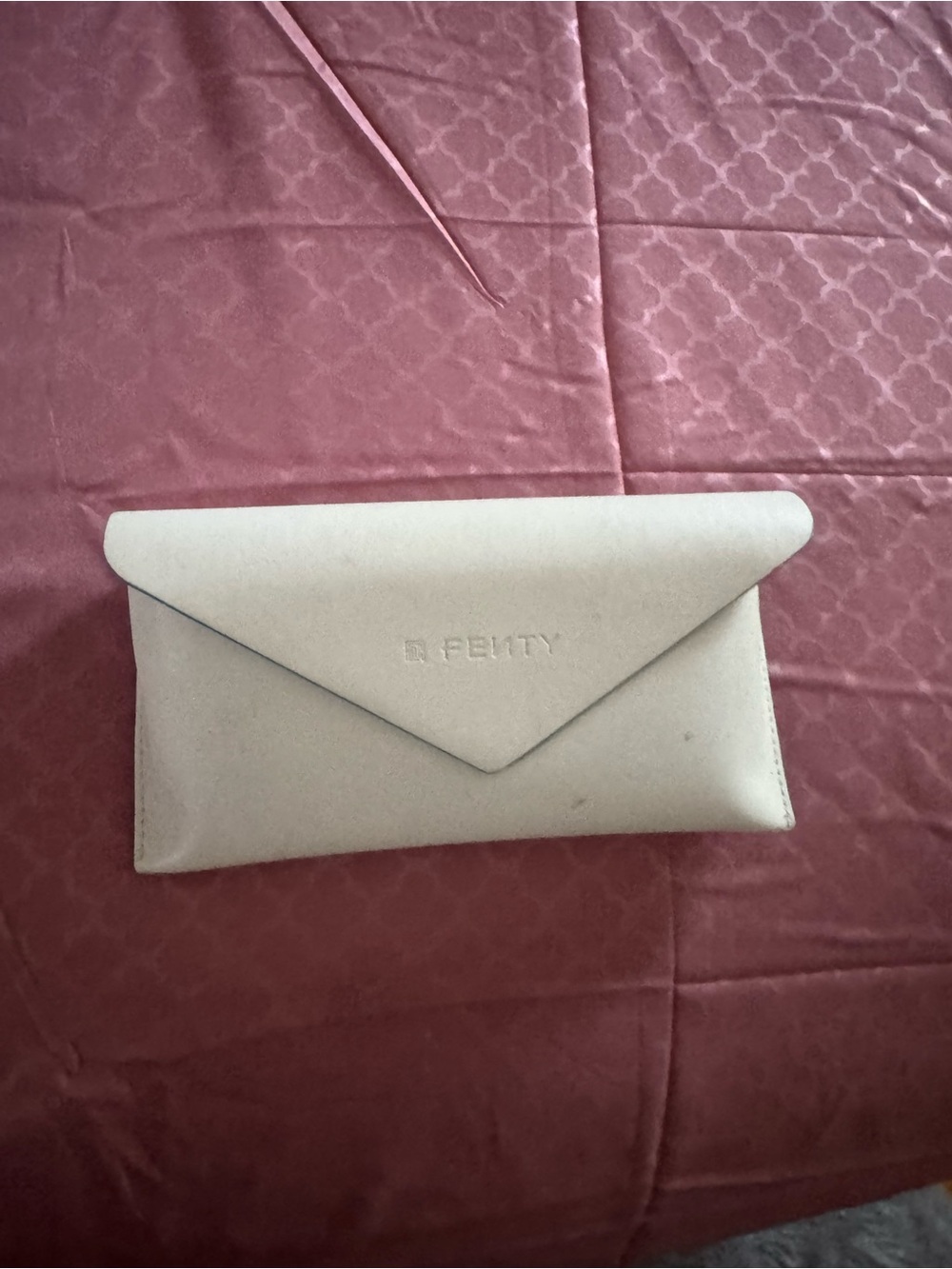 Fenty Beauty Neutral Beige Envelope Clutch